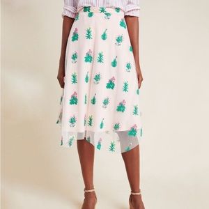 NWOT Eva Franco for Anthropologie Flower Skirt